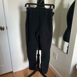 Pepper Black Fleece Layering Ski Snowboard Hiking Athletic Legging Pants Size S